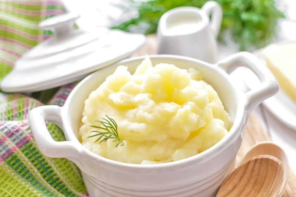 plain mashed potatoes