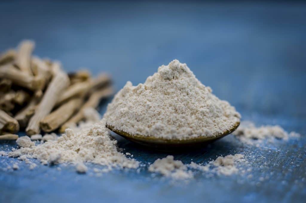 Asparagus racemosus in dried and powdered form