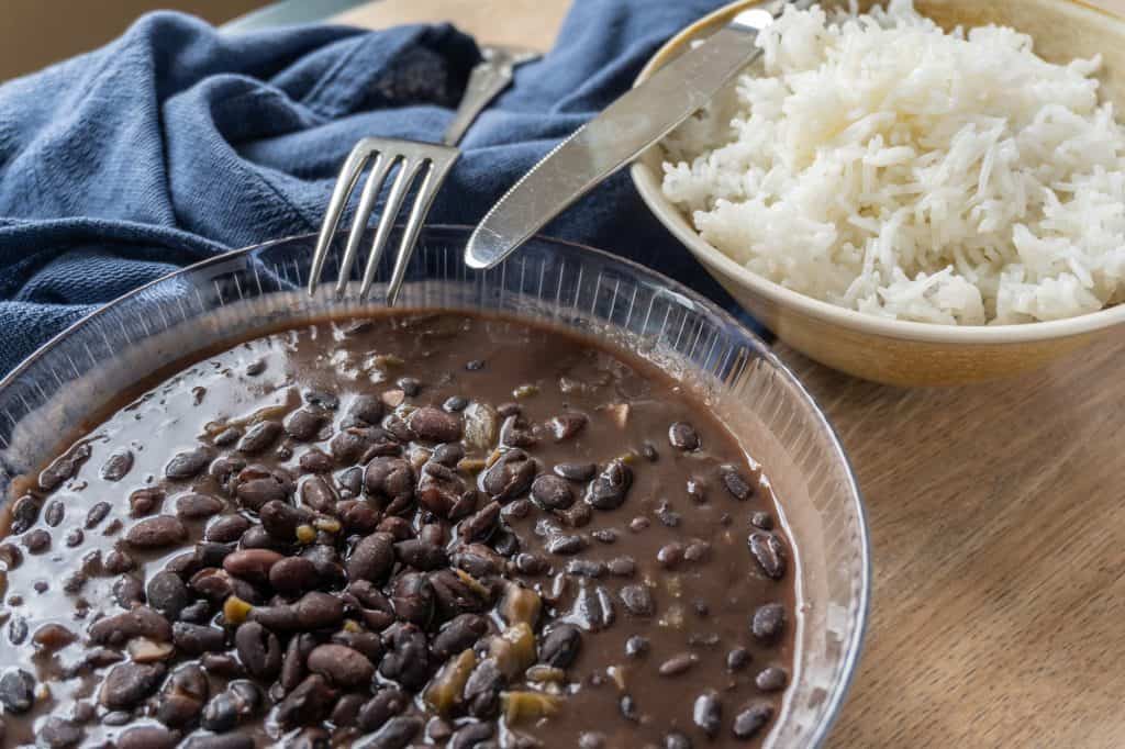 black bean stew