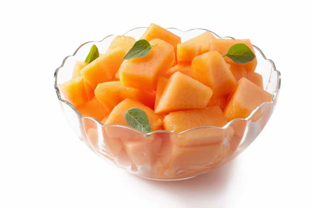 fresh rockmelon cubes